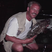 Mike with Grouper